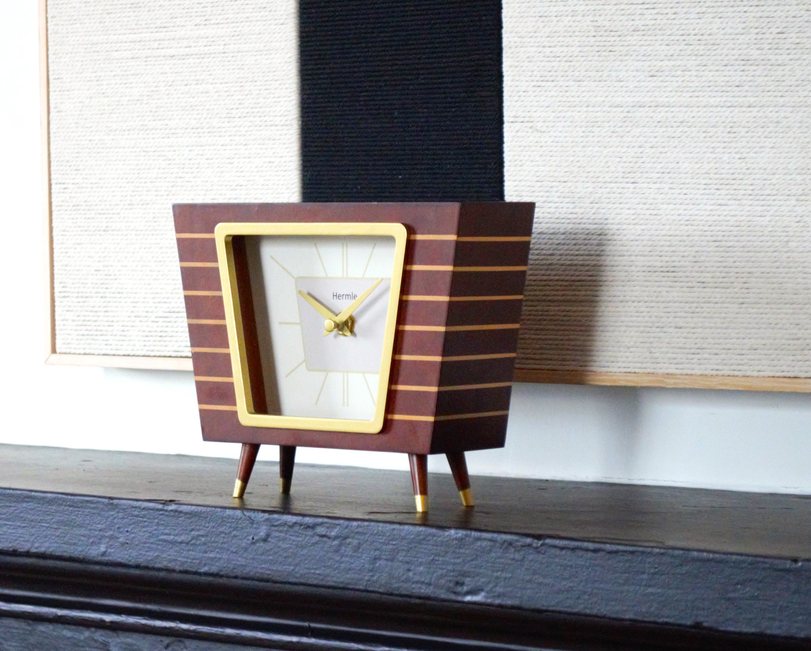 Linden mantel wood clock hot