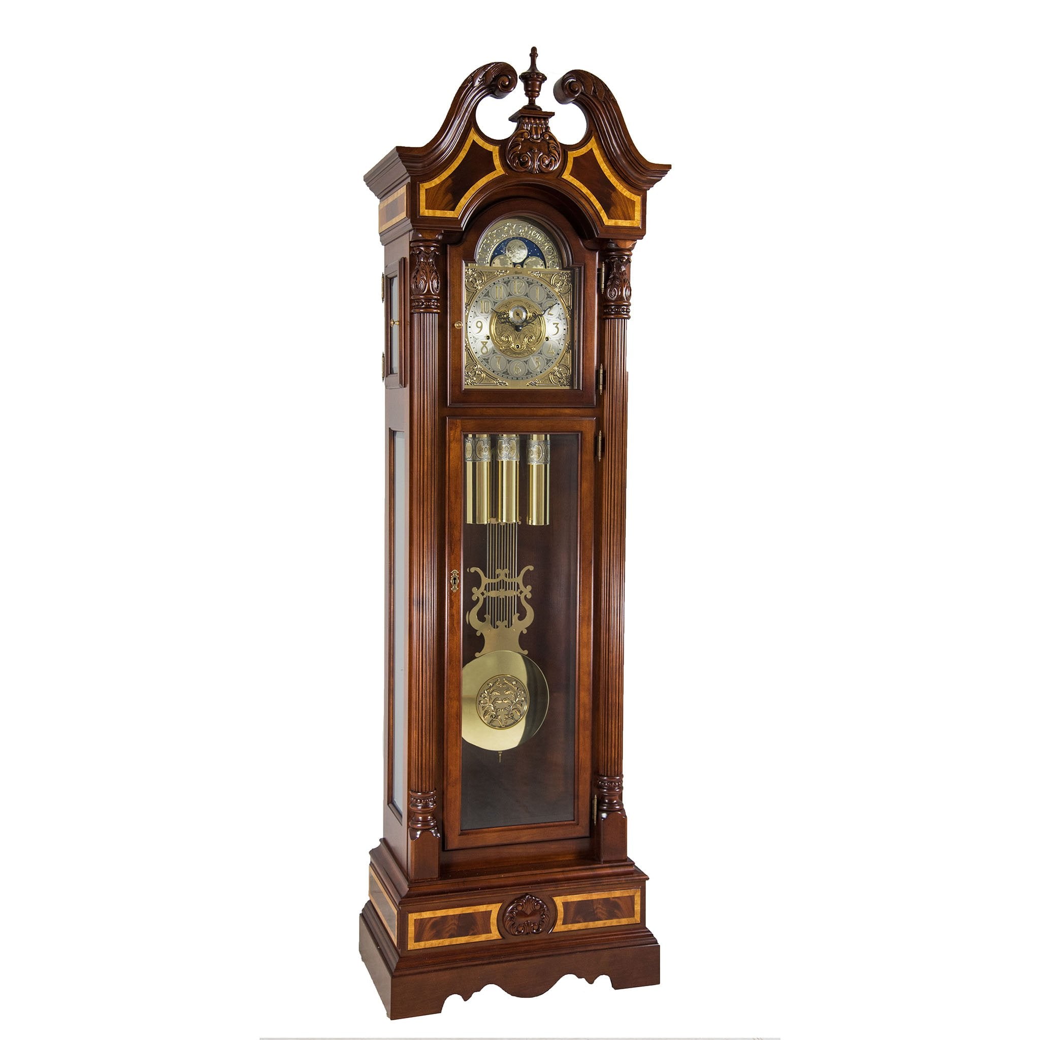 Foreman Grandfather Clock with Burlwood Inlay – Hermle North America