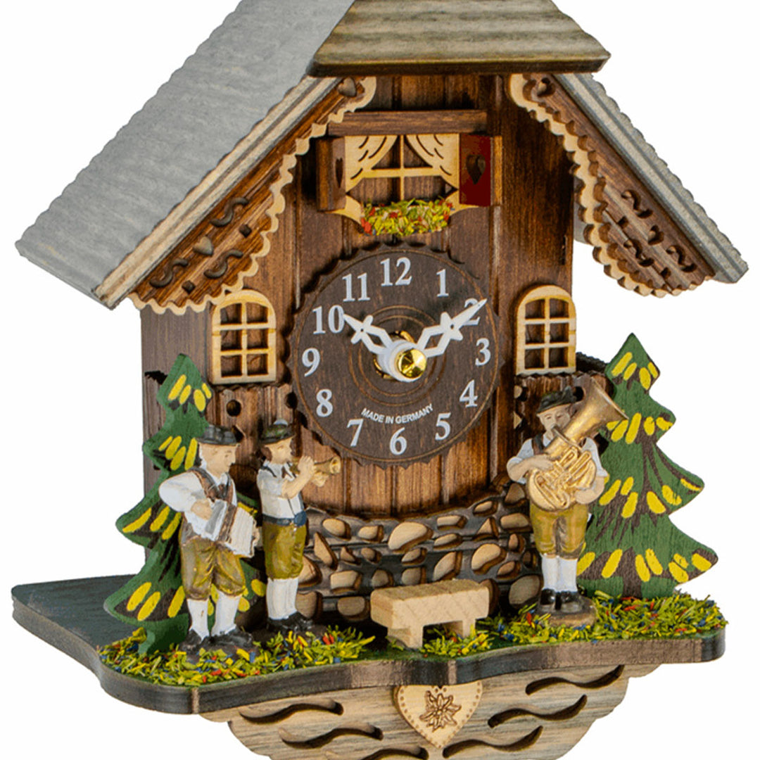 Close-up of traditional German cuckoo clock by Trenkle.