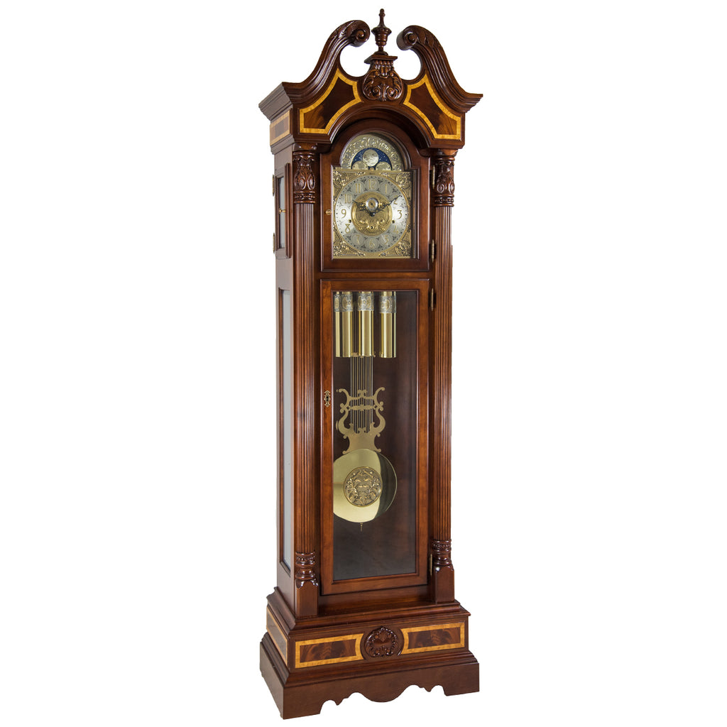 Foreman Grandfather Clock with Burlwood Inlay – Hermle North America