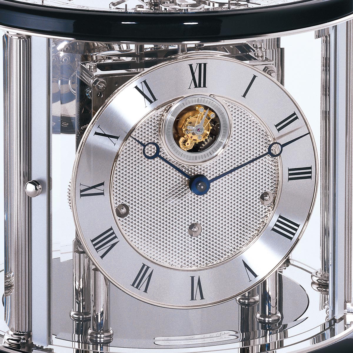 【希少・レア】Hermle チャイム機能付き置時計 22877-07Q Tellurium Tourbillon - Nickel – Hermle North America