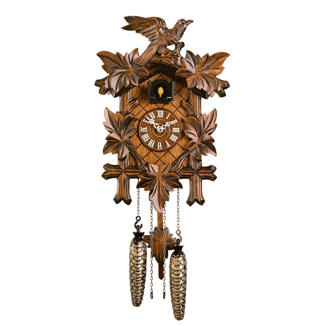 Trenkle 350QM quartz cuckoo clock on white background