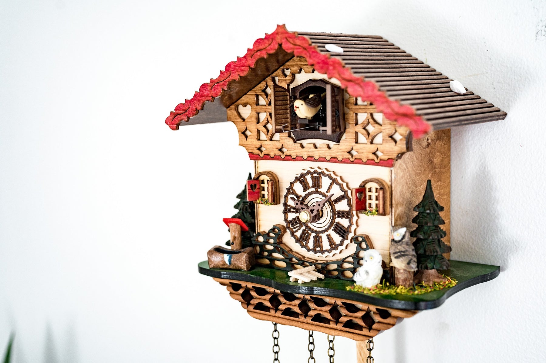 Authentic Black Forest Hedwig Musical Chalet German Cuckoo Clock 73000
