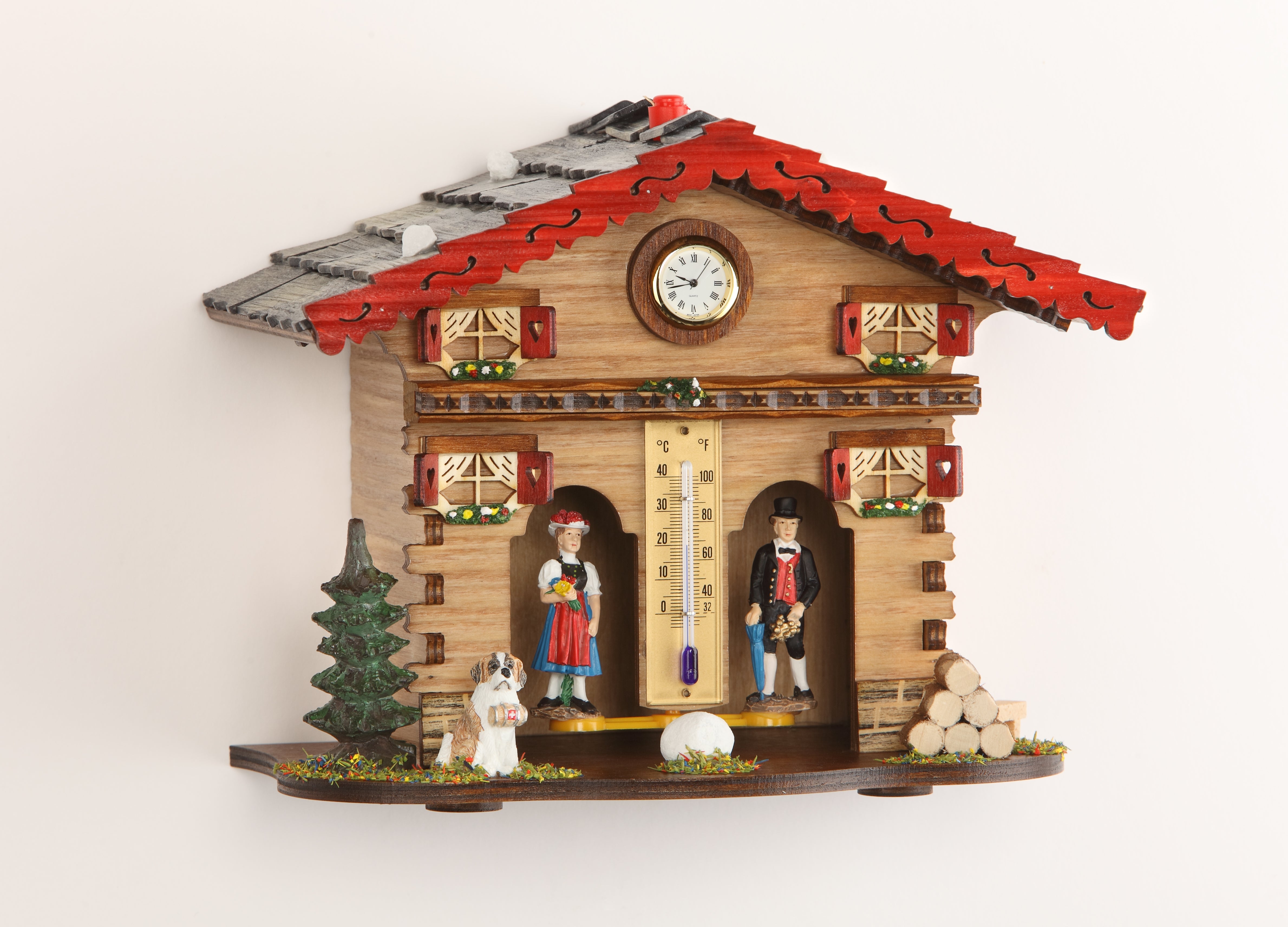 Cuckoo Clock Style Weather Station Thermometer – Hermle North America